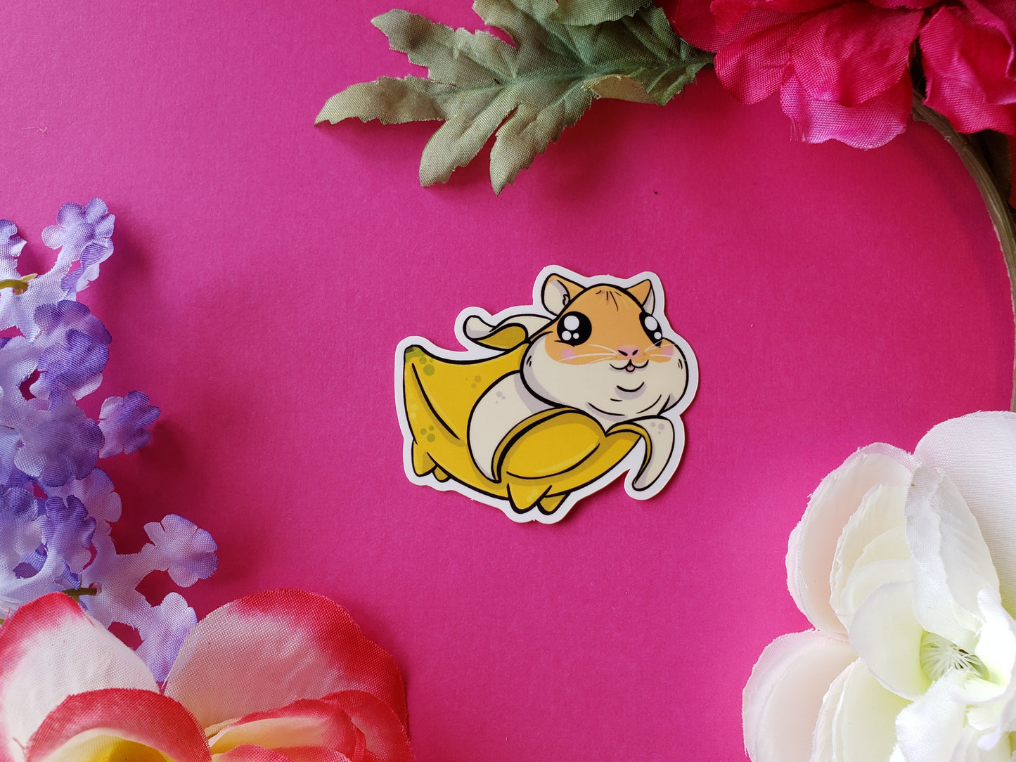 Hamnana Sticker (banana + hamster)