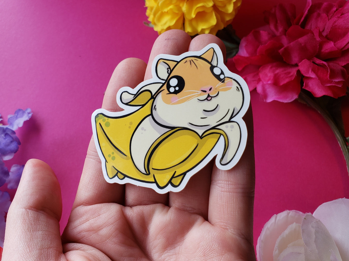 Hamnana Sticker (banana + hamster)