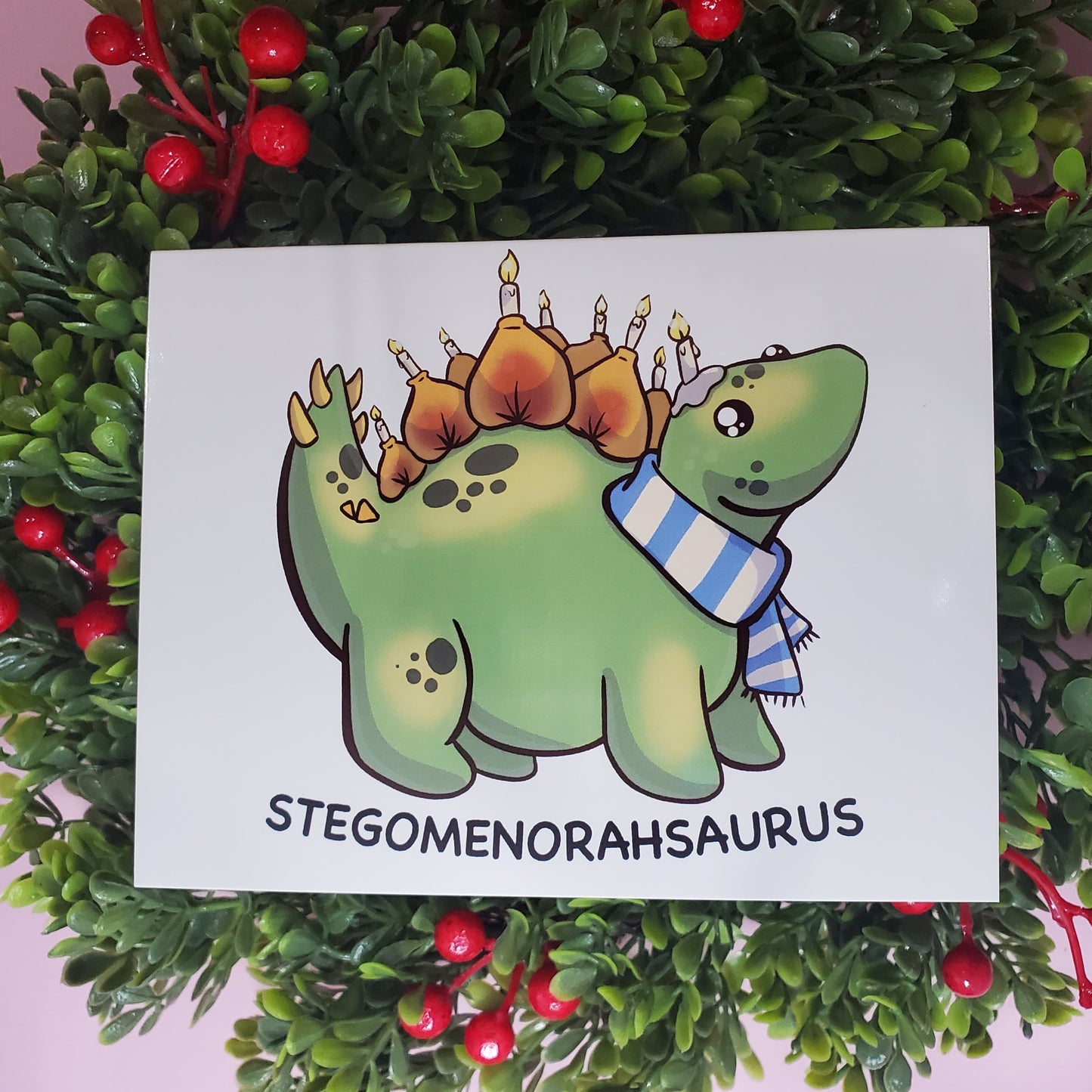 Holidino Holiday Card & Sticker Bundle