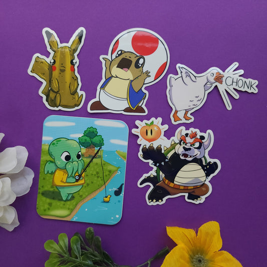 Gamer Sticker Pack (5 stickers)