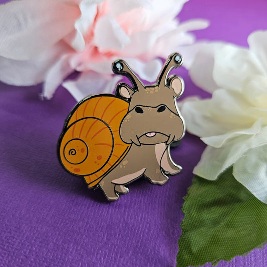 Snippo Pin (snail + hippo)