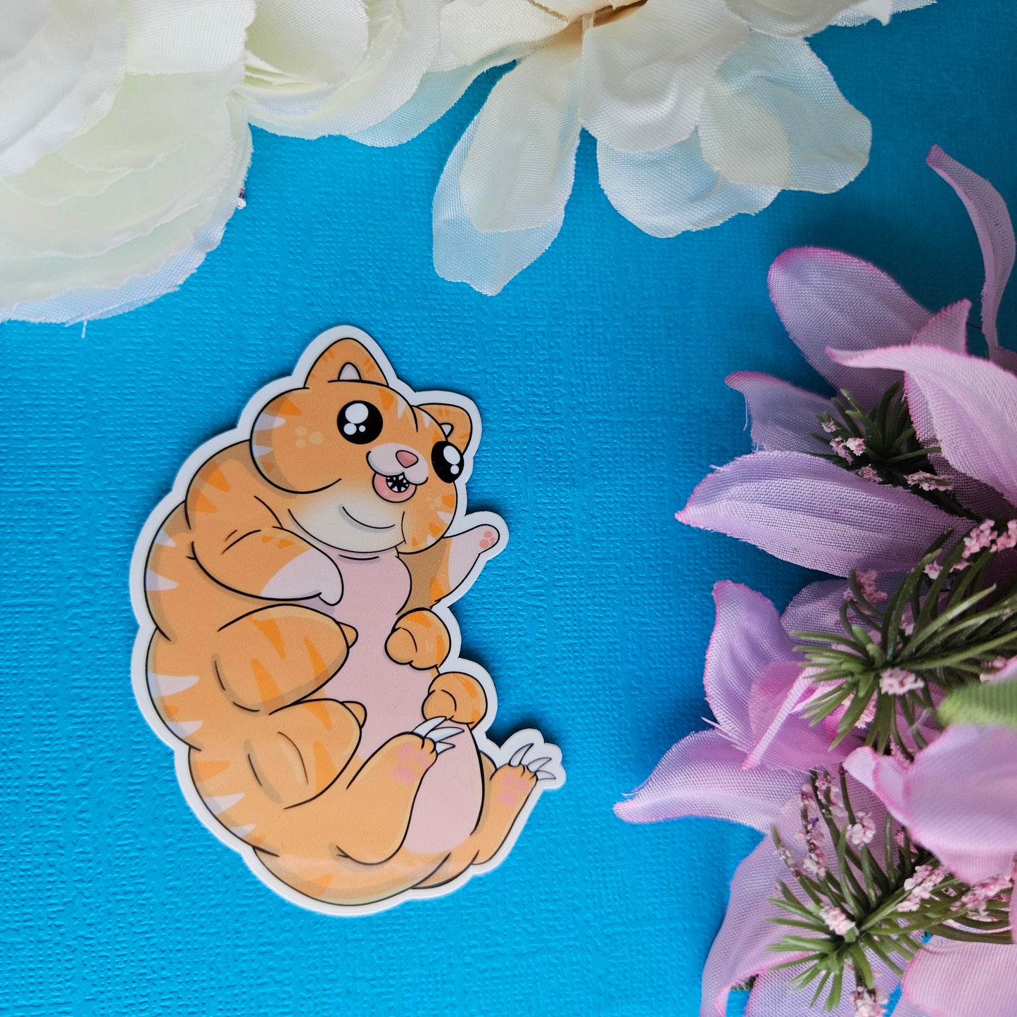 Aquarius: Catigrade Sticker (cat + tartigrade) Zodiac Mashable