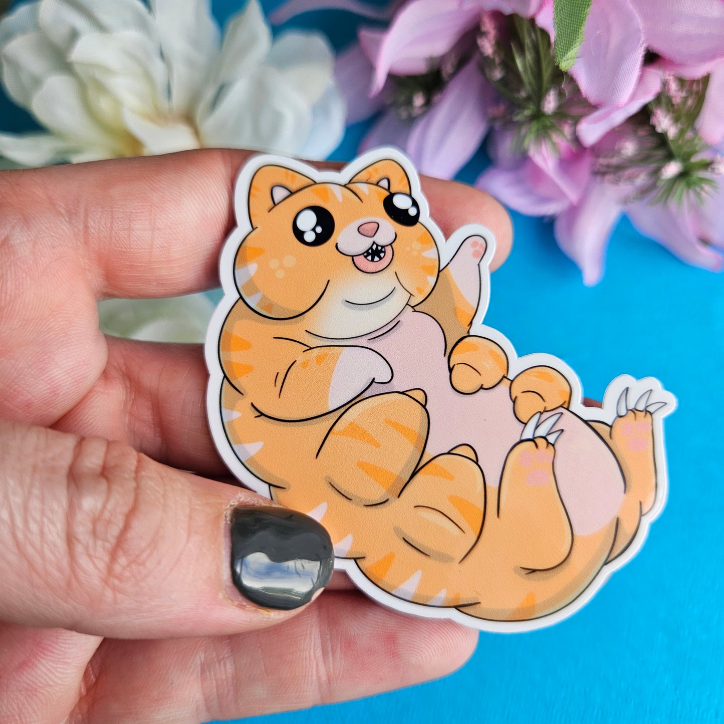 Aquarius: Catigrade Sticker (cat + tartigrade) Zodiac Mashable