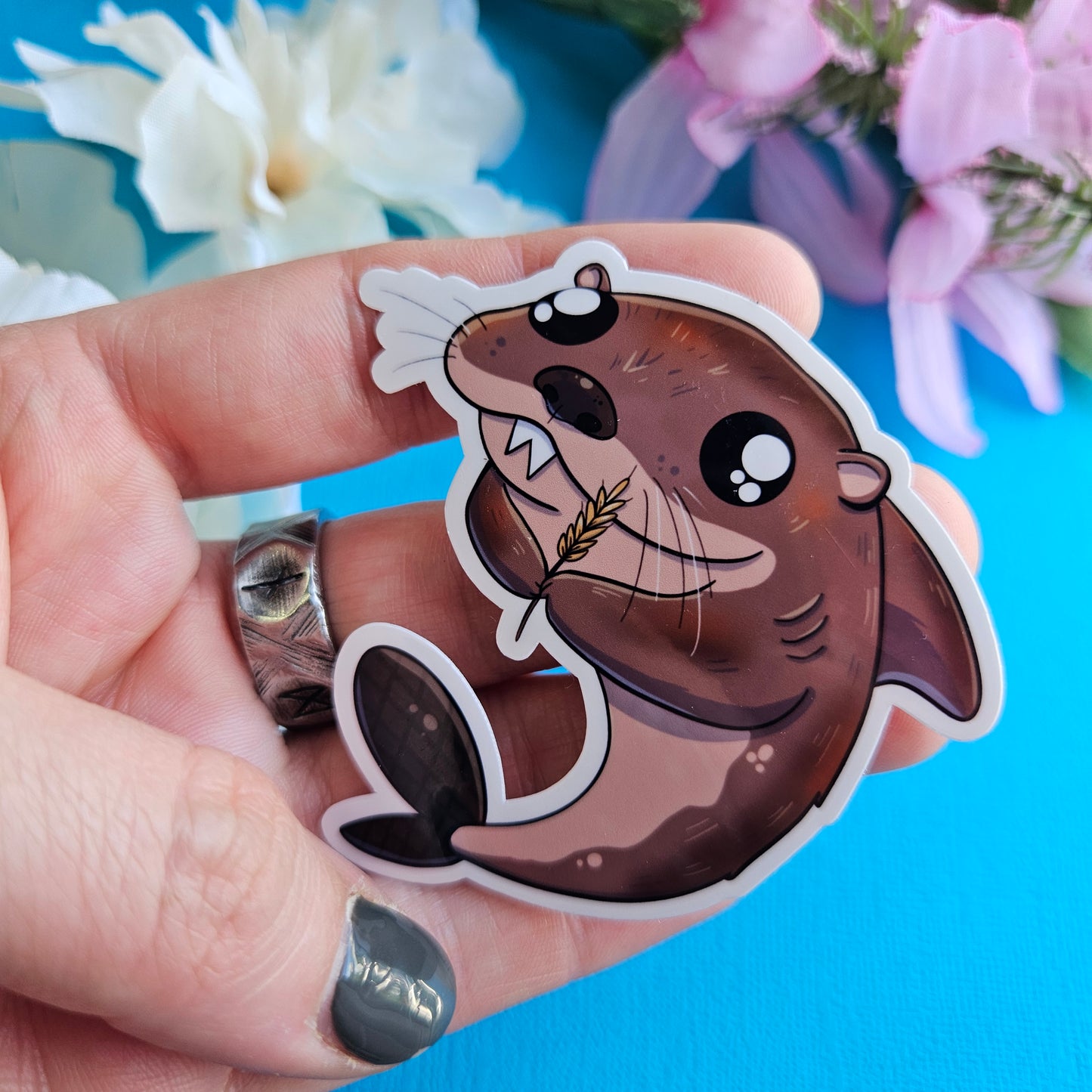 Virgo: Bark Sticker (beaver + shark) Zodiac Mashable