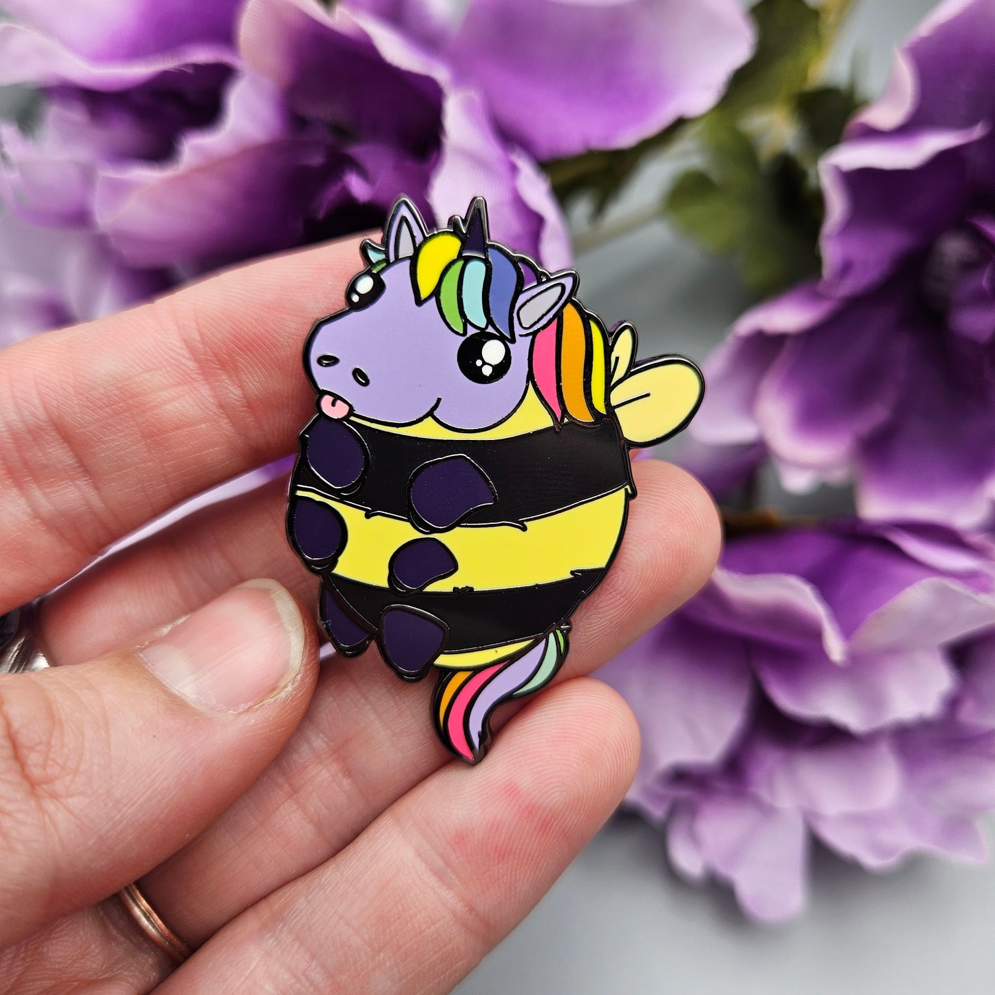 Bumblecorn Pin (bumble bee + unicorn)