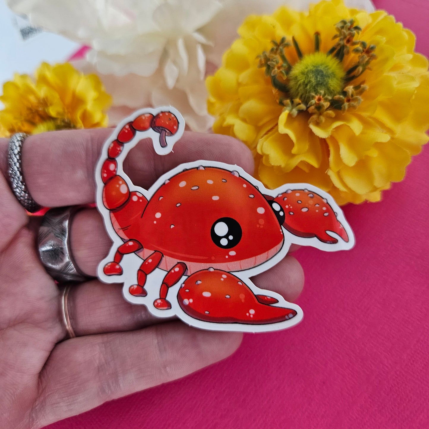 Mushpion Sticker (mushroom + scorpion)