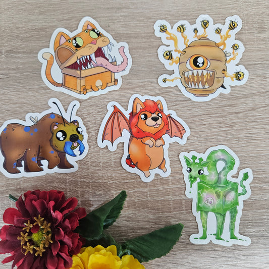 Dungeons & Mashables Sticker Pack (5 stickers)