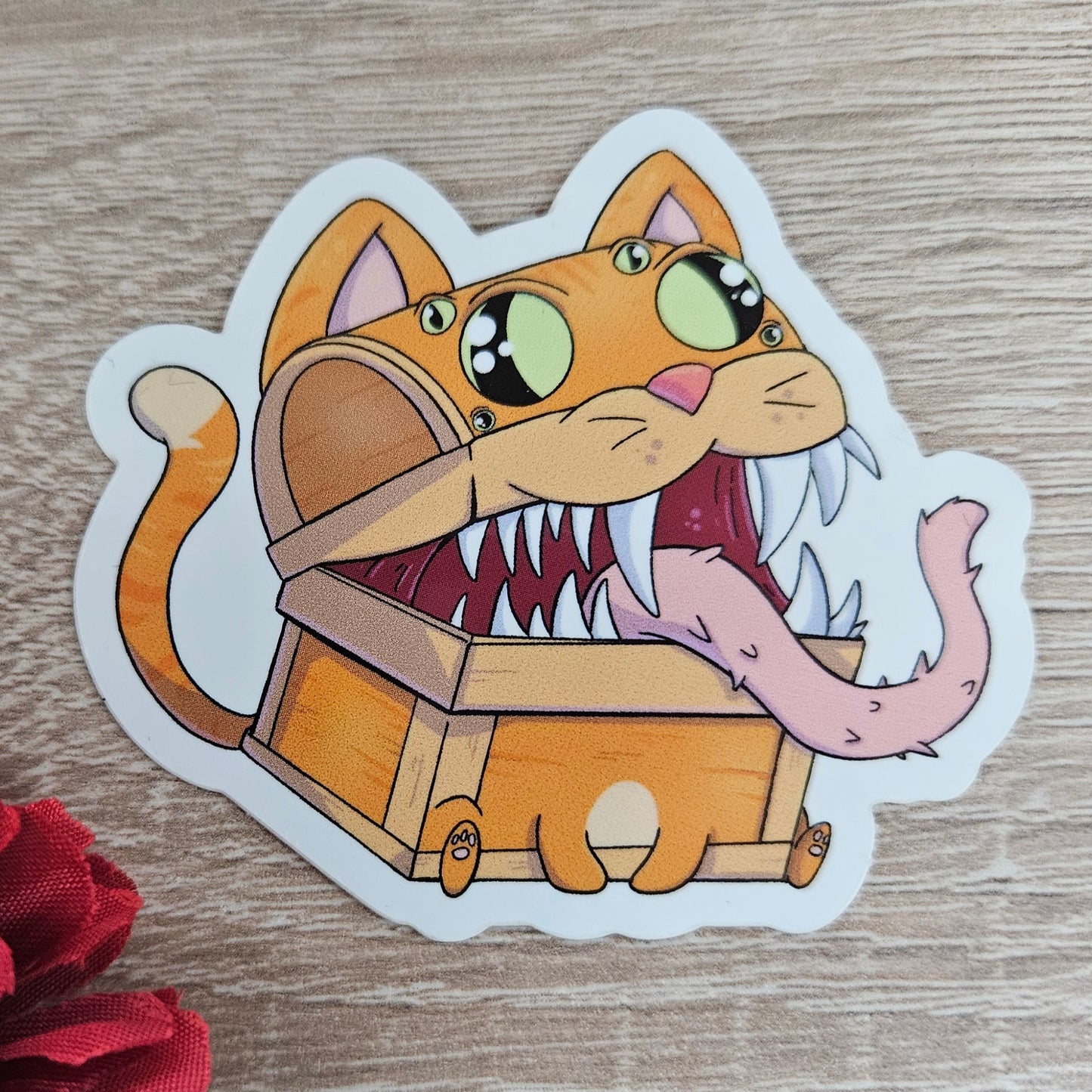 Meowmic Sticker (cat + mimic)