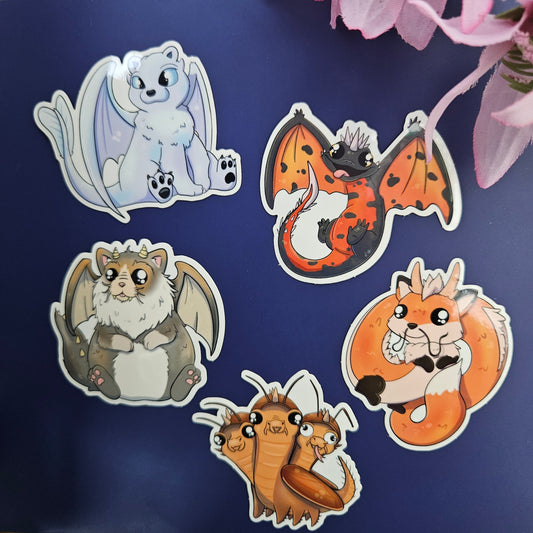 2024 Dragon Sticker Pack (5 Stickers)