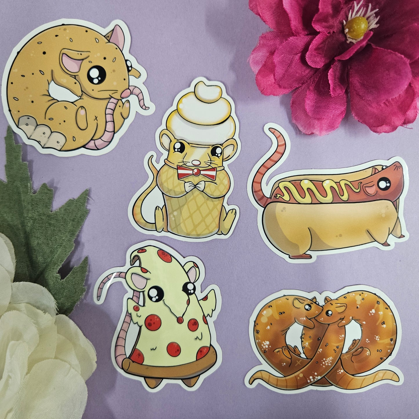 Snack Rat Sticker Pack (5 Stickers)
