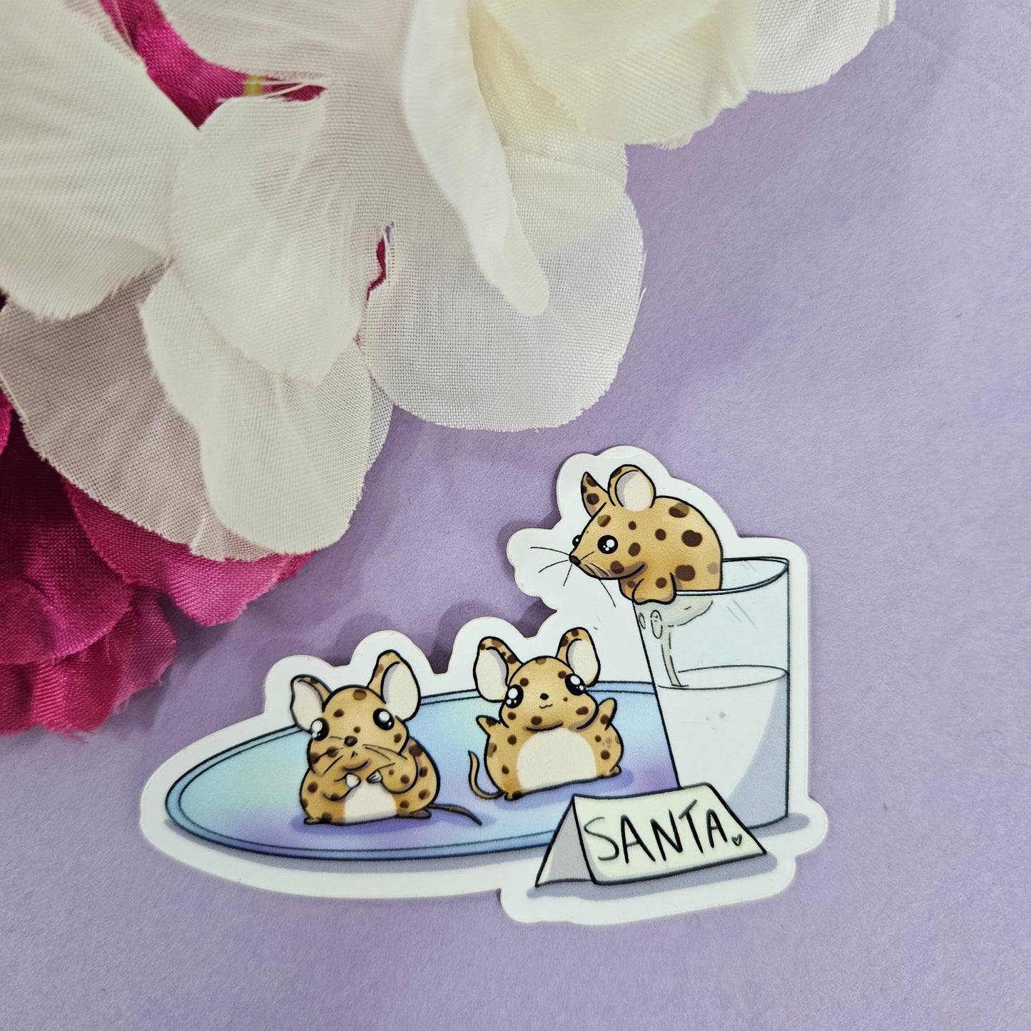 Mookie Sticker (mouse + cookies)