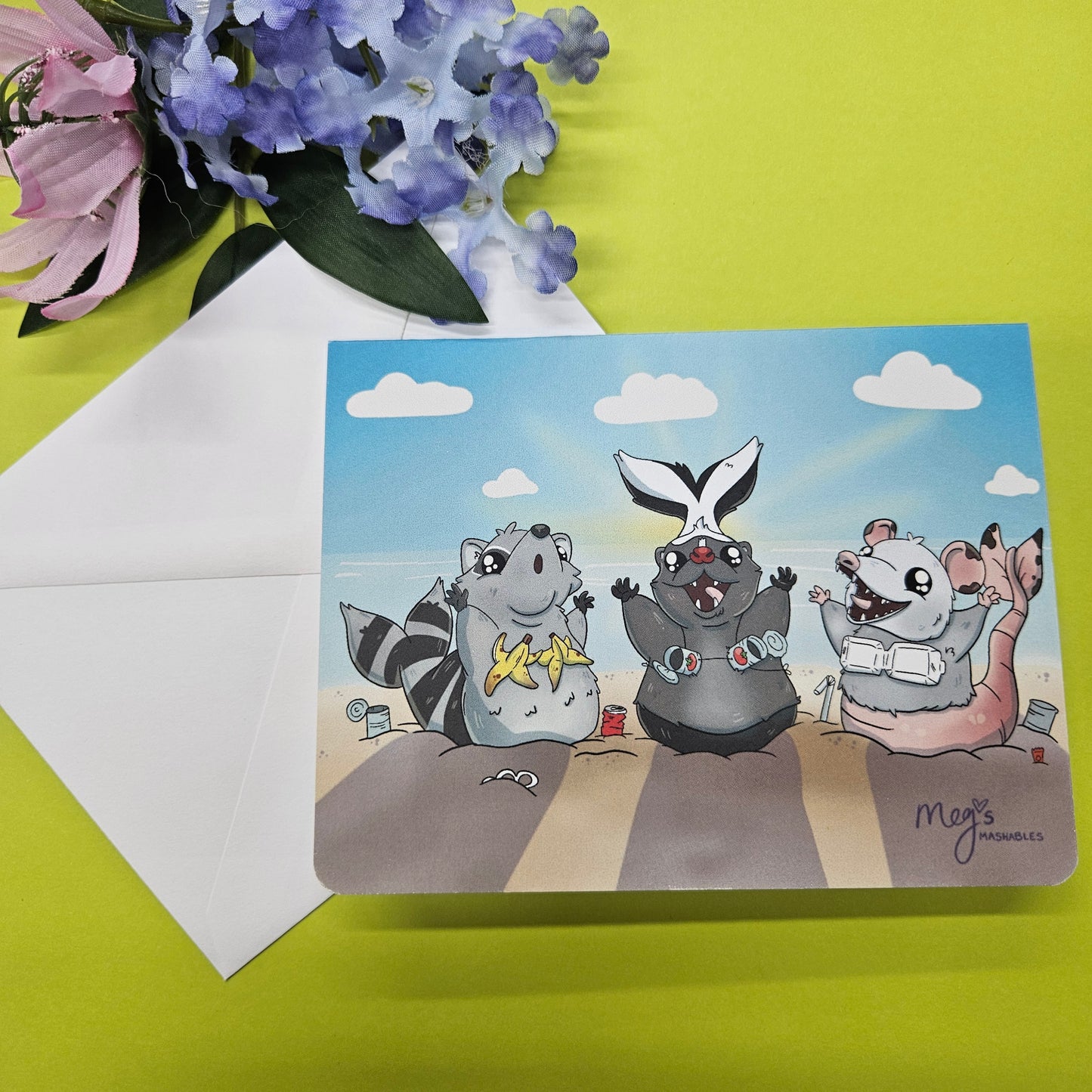"Thanks For Being My Trashy BFF" Greeting Card