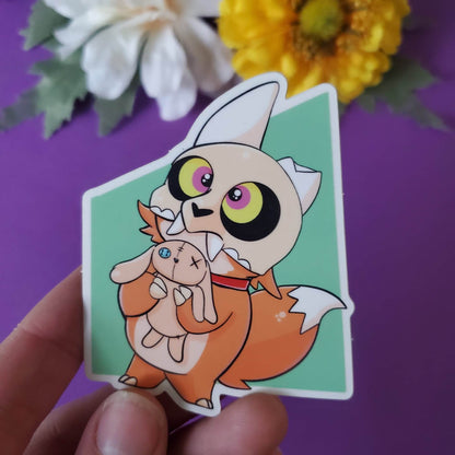 Fox King Sticker (fox + king from 'owl house')