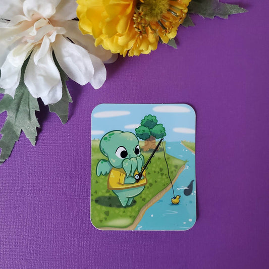 Cthuluger Sticker (animal crossing villager + cthulu)