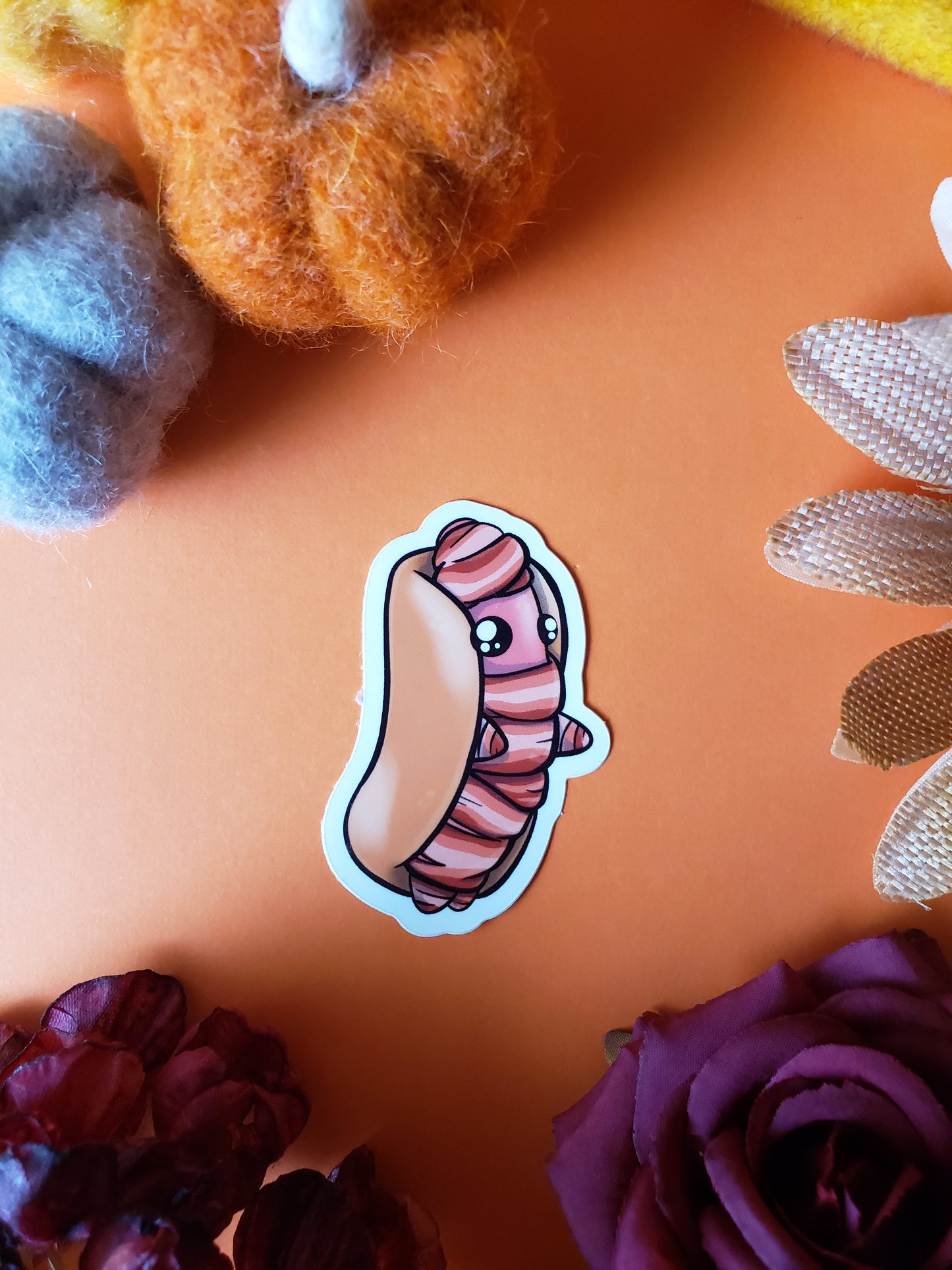 Bacon Wrapped Mummy Sticker