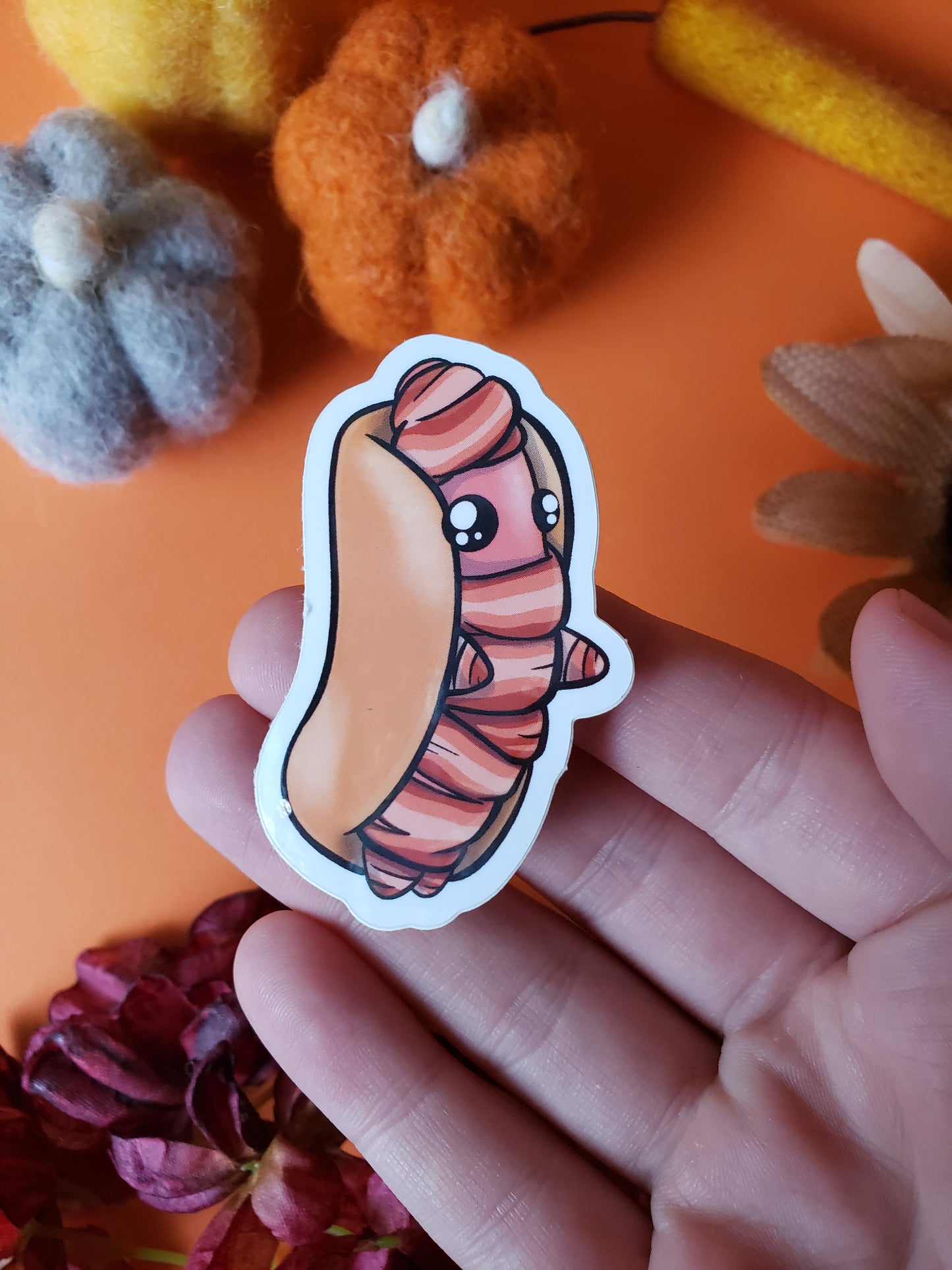Bacon Wrapped Mummy Sticker
