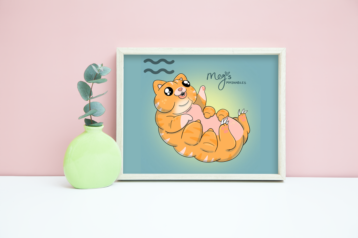 Aquarius: Catigrade (cat + tartigrade) 5x7 Print