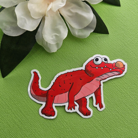 Crocmo Sticker (crocodile + elmo)