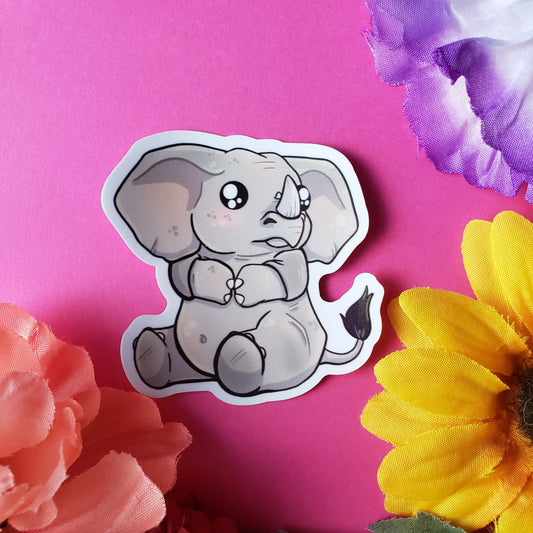 Elephino Sticker (elephant + rhino)