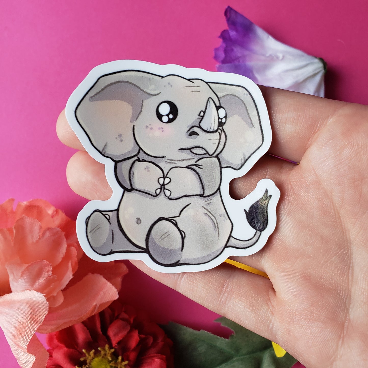Elephino Sticker (elephant + rhino)