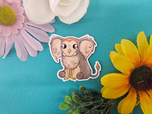 Owlephant Sticker (owl + elephant)