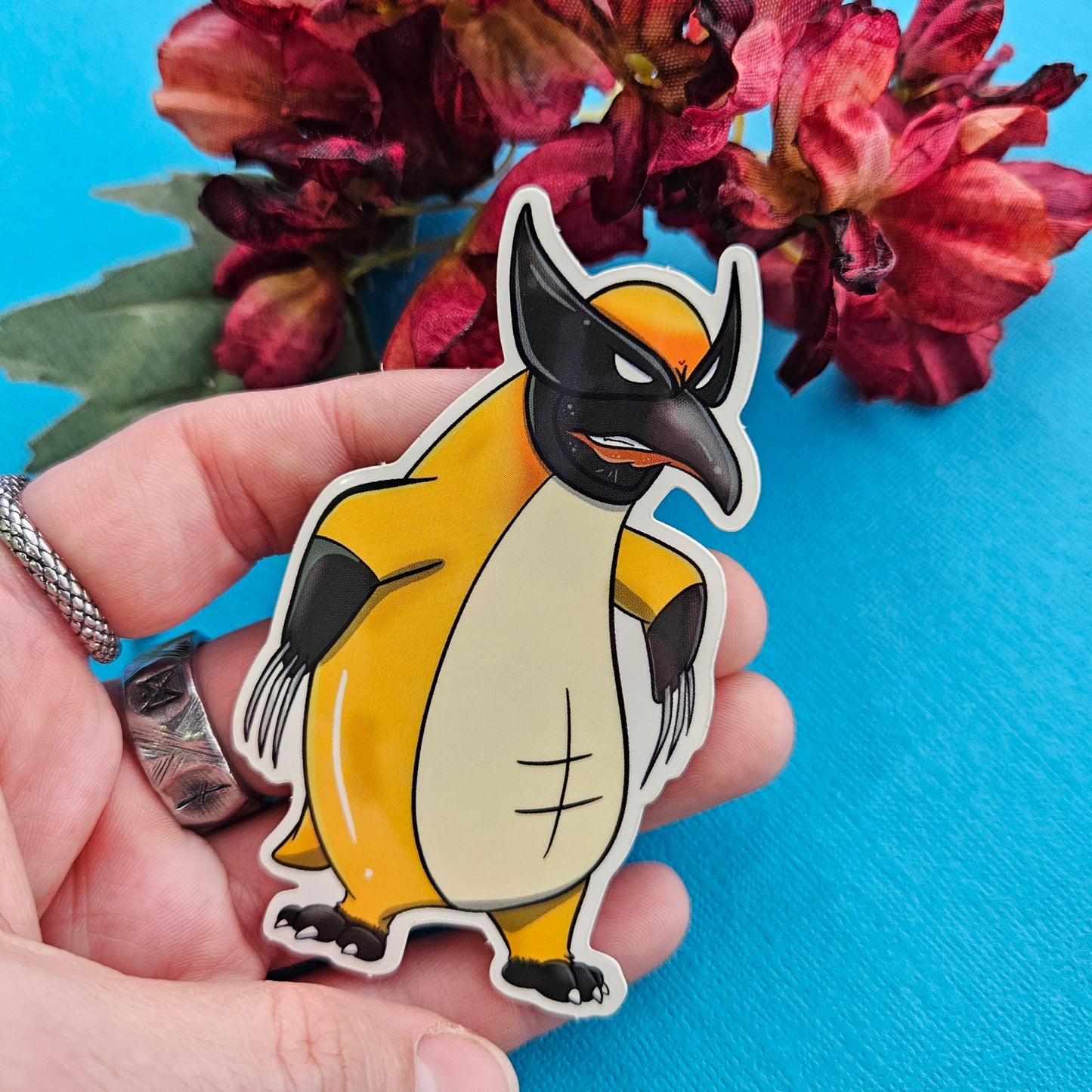 Penguirine Sticker (penguin + wolverine)