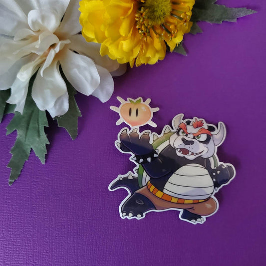 Powser Sticker (bowser 'super mario'  + po 'kung fu panda')