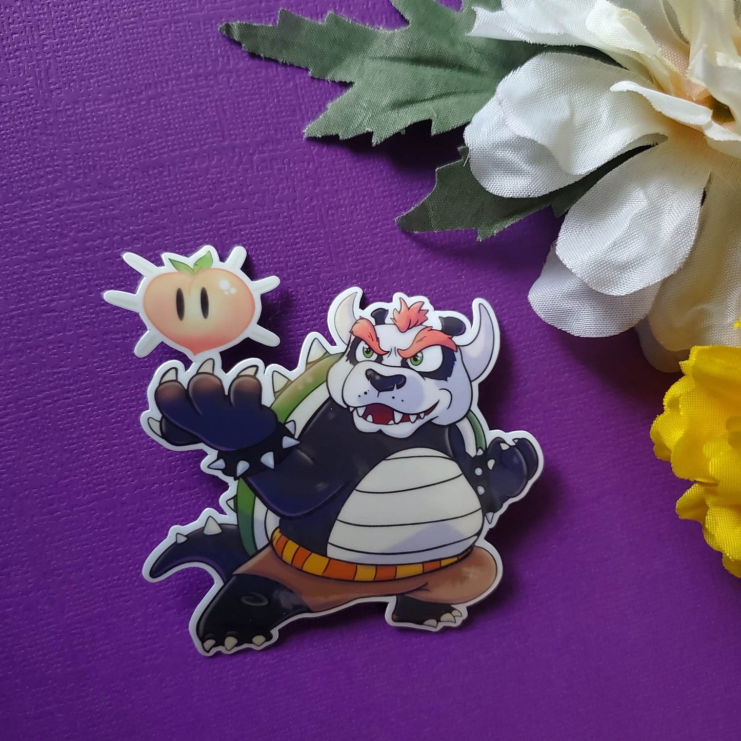 Powser Sticker (bowser 'super mario'  + po 'kung fu panda')