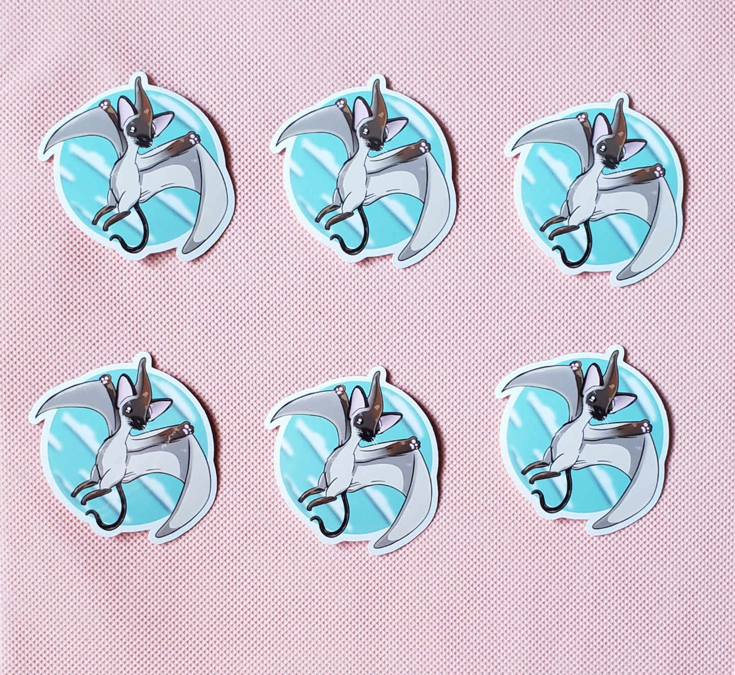 Siamese Pterocatyl Sticker (siamese cat + petrocatyl)