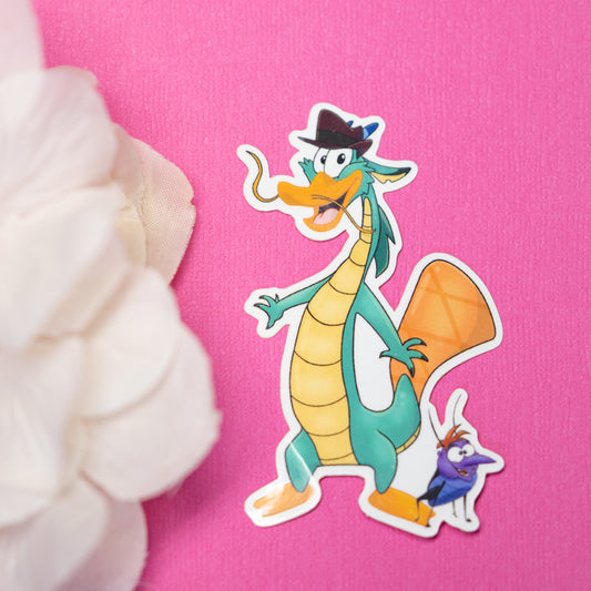 Pushu Sticker (mushu + perry the platypus?!)