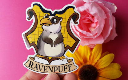 Ravenpuff Sticker (ravenclaw + hufflepuff)