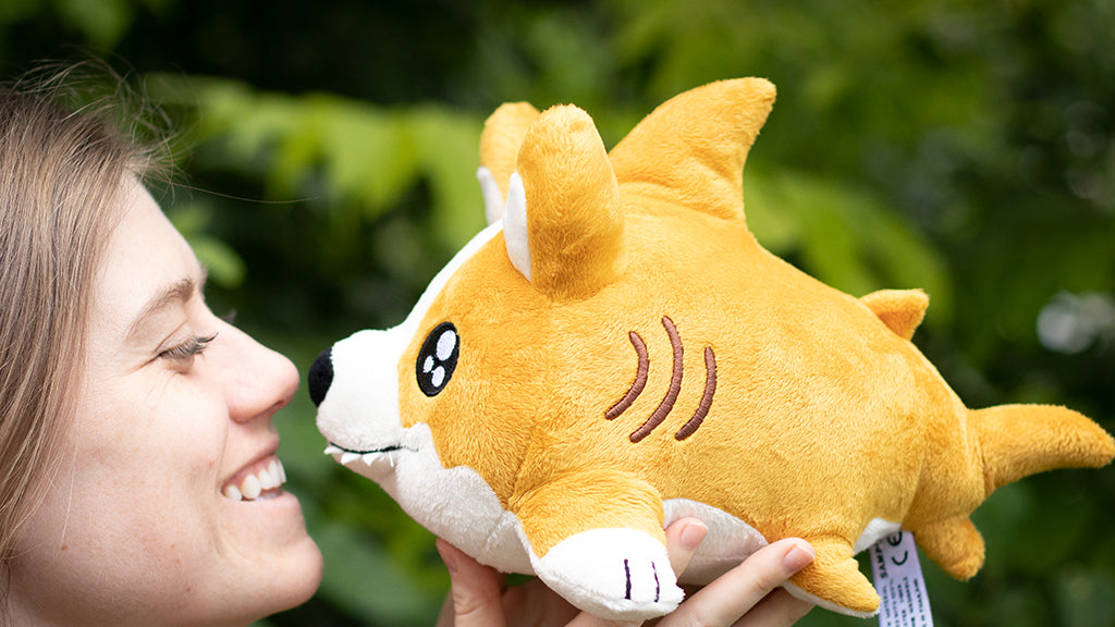 Cork Plush: Corgi + Shark