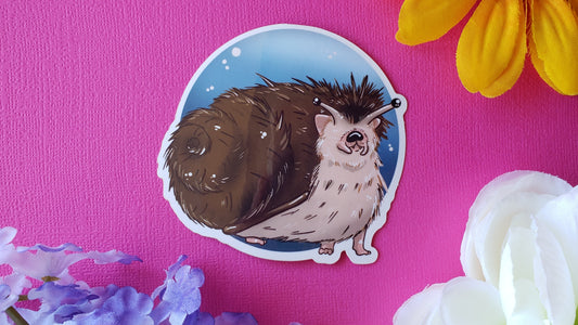 Snedgie Sticker (snail + hedgehog)