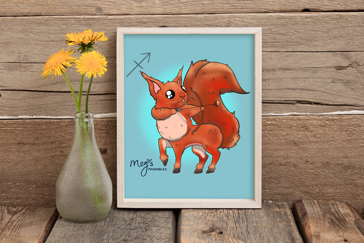Sagittarius: Squirreltaur (squirrel + centaur) 5x7 Print