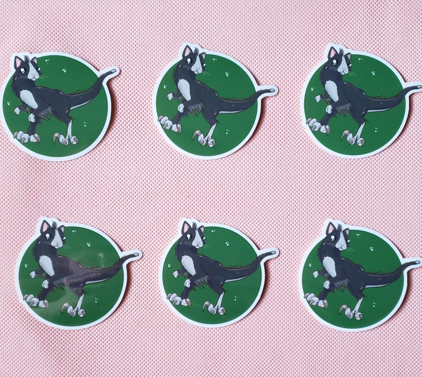 Velocicatpurr Sticker (cat + velociraptor)