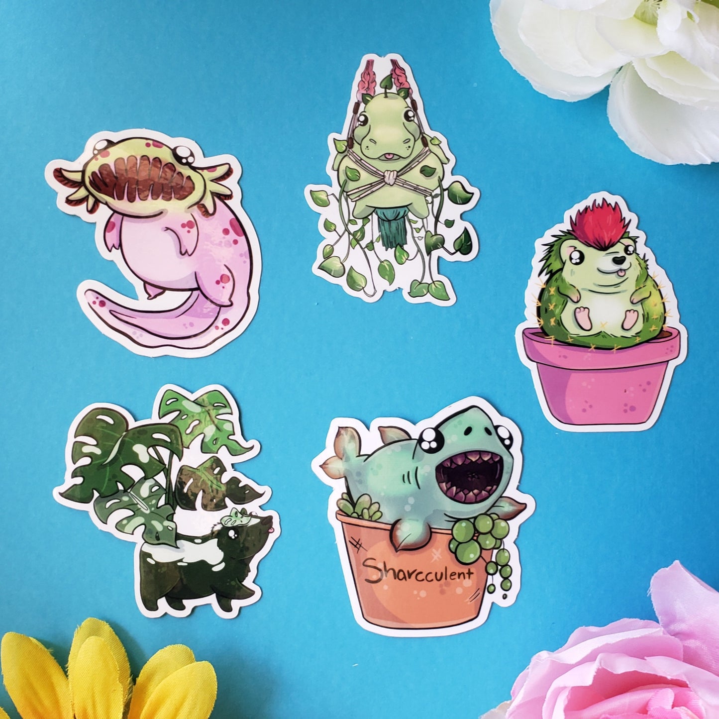 Cacthog Sticker (cactus + hedgehog)