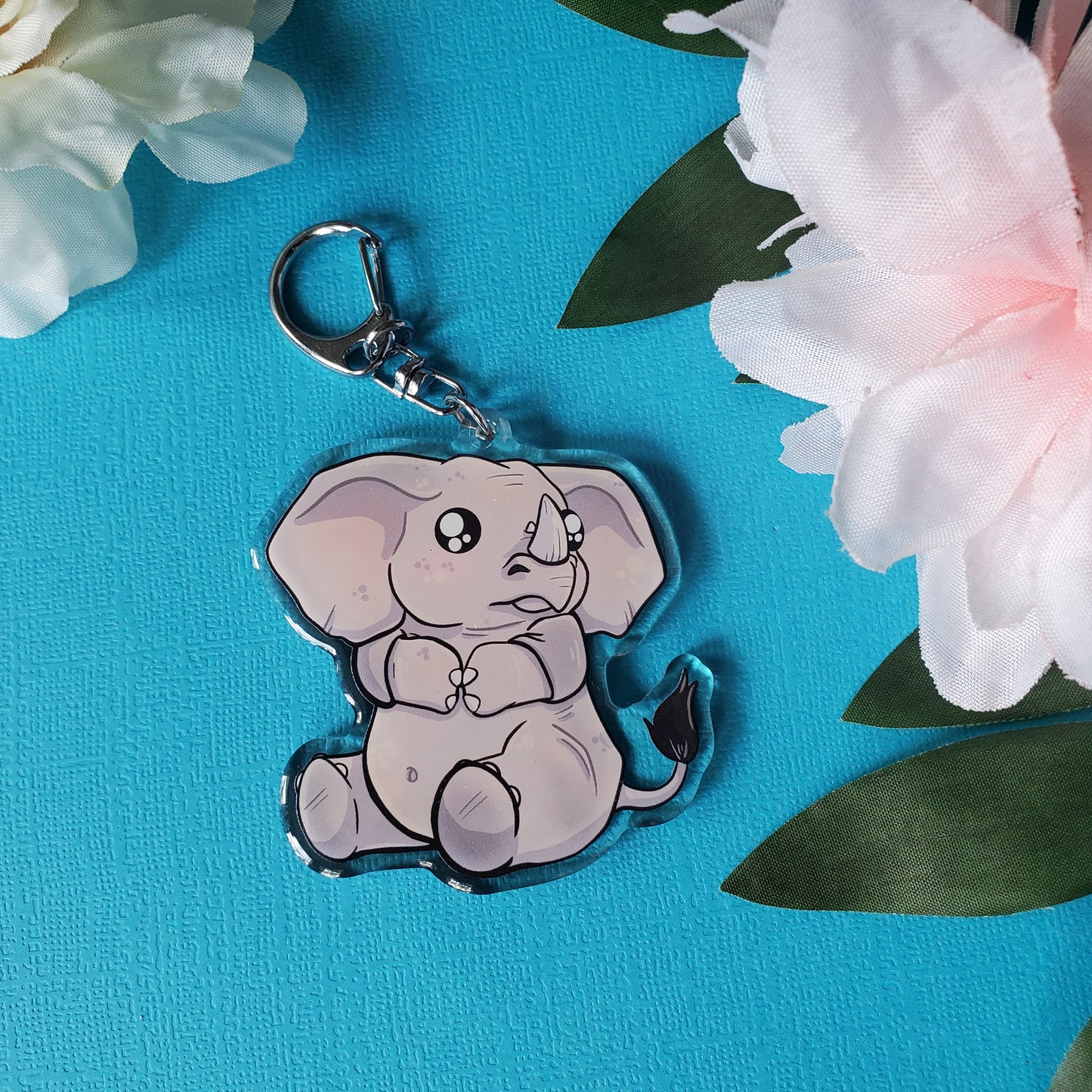 Elephino Keychain (elephant + rhino)