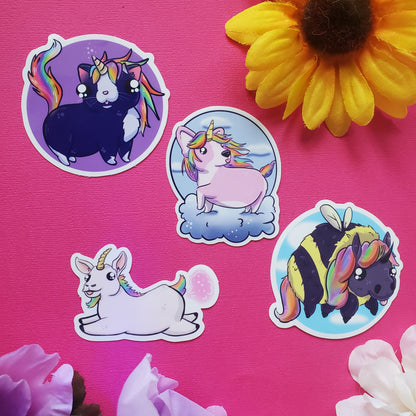 Bumblecorn Sticker (bumble bee + unicorn)