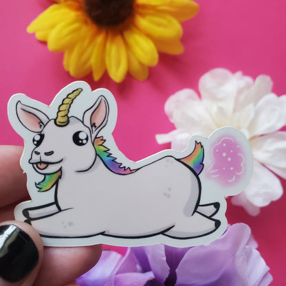 Goaticorn Sticker (goat + unicorn)