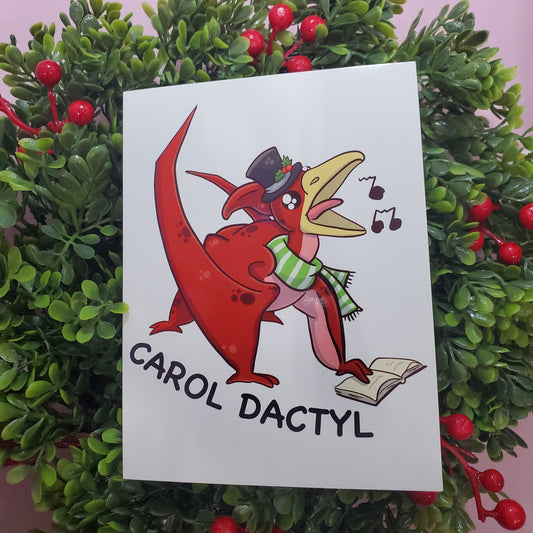 Caroldactyl Holiday Card