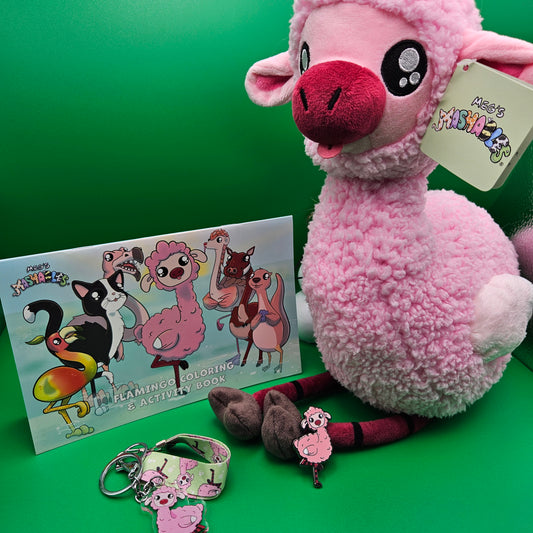 Fleep Bundle: Plushie, Pin, Keychain & Coloring Book