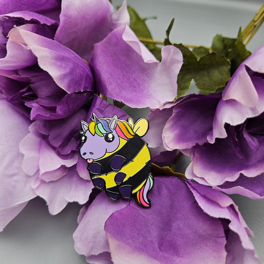 Bumblecorn Pin (bumble bee + unicorn)