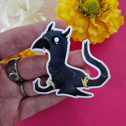 Crogan Sticker (crow + dragon)