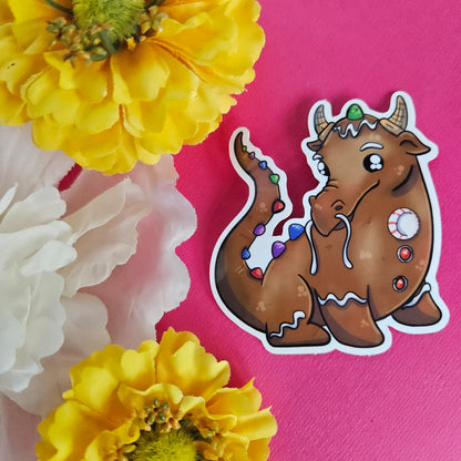 Gingerbread Dragon Sticker