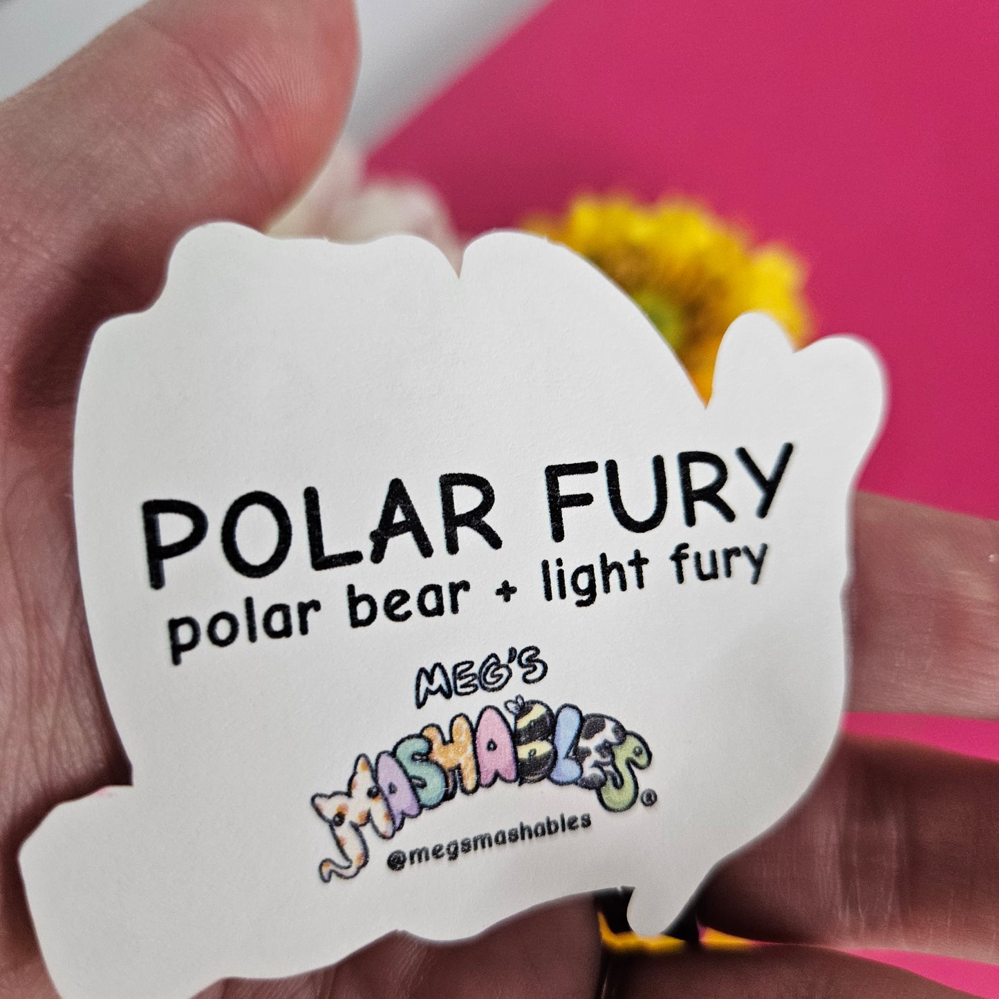 Polar Fury Sticker (polar bear + night fury)