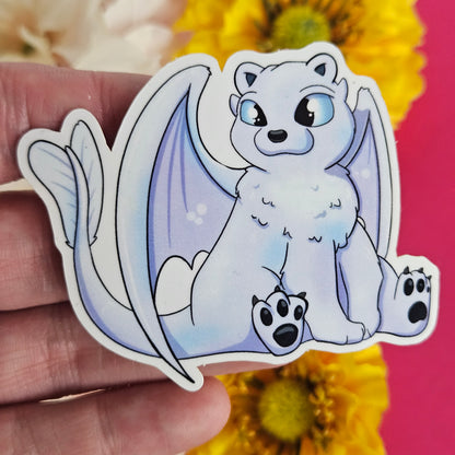 Polar Fury Sticker (polar bear + night fury)