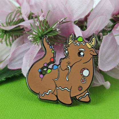 Gingerbread Dragon Pin