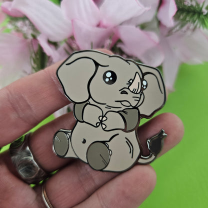 Elephino Pin (elephant + rhino)