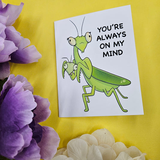 "You're Always on My Mind" Love Bug Greeting Card