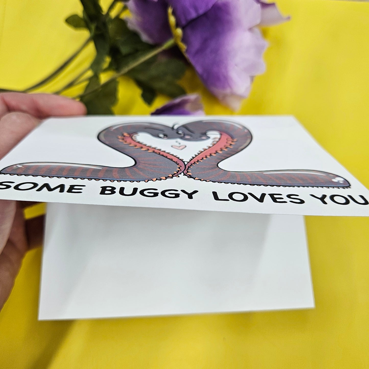 "Some Buggy Loves You" Love Bug Greeting Card